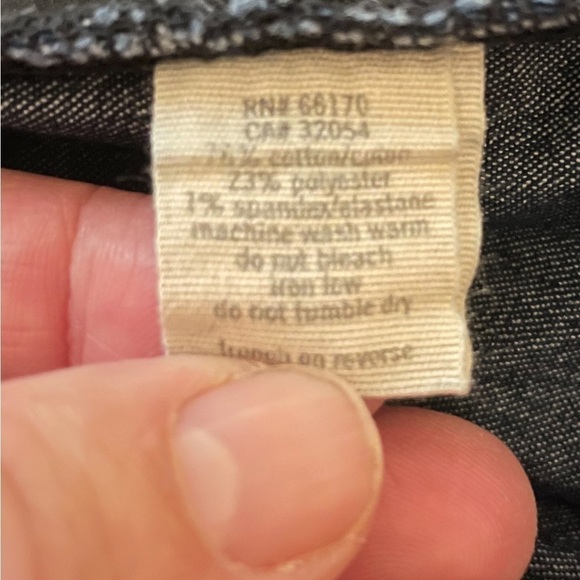 Pins & Needles High Waist Jean Shorts Size 30 Denim Cuffed Hem Button Front - Picture 7 of 7